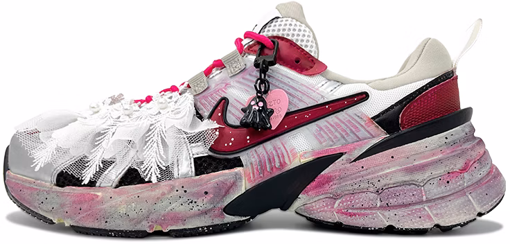 custom-shoes-women-nike-v2-k-run-sweet-ballet-black-pink
