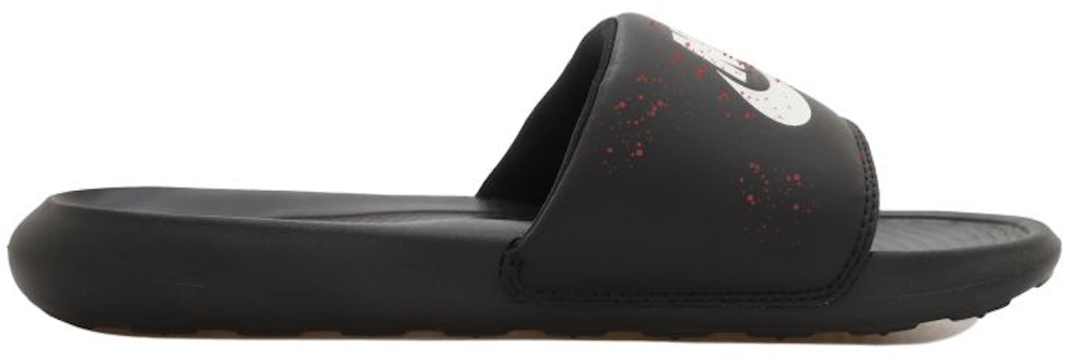 【客製球鞋】 Nike Victori One 潑墨 陰影 運動拖鞋 女款 黑白黑紅 Buy 【客製球鞋】 Nike Victori One 潑墨 陰影 運動拖鞋 女款 黑白黑紅