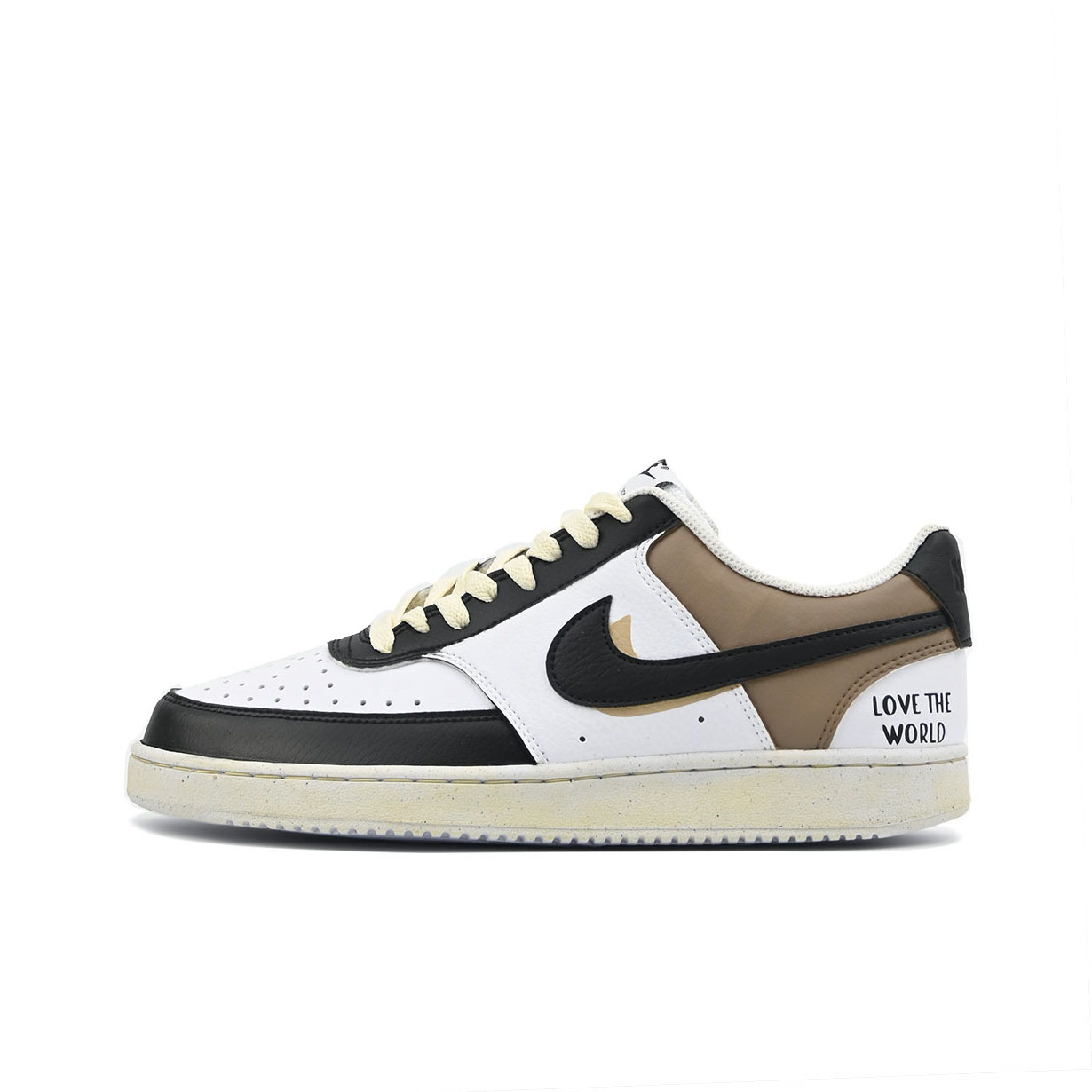 [Custom Shoes] (Women) Nike Vision Low 'Black Brown'