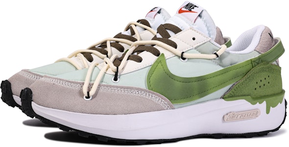 【訂製球鞋】 Nike Waffle Debut 達文西訂製 禮盒 森林祕境 簡約 時尚 低筒 休閒生活鞋 女款 綠灰 Shop 【訂製球鞋】 Nike Waffle Debut 達文西訂製 禮盒 森林祕境 簡約 時尚 低筒 休閒生活鞋 女款 綠灰