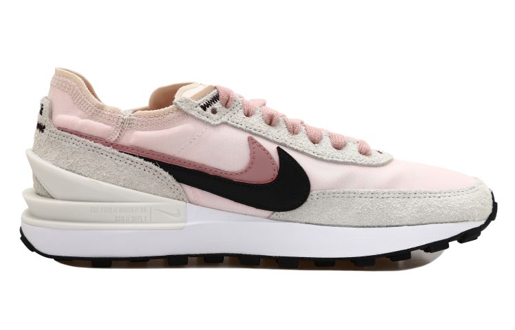 Order (W) [カスタムシューズ] (女性用) ナイキ ワッフル ワン 'ダブルスウッシュ ピンク＆ホワイト' DX4309-100(Team拾玖-黑粉跑鞋）