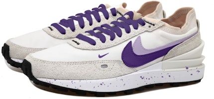 (W) ナイキ ワッフル ワン カスタム 白紫スプラッター 3スウッシュ DX4309-100(Team拾玖-紫色双钩S-BOX Order (W) ナイキ ワッフル ワン カスタム 白紫スプラッター 3スウッシュ DX4309-100(Team拾玖-紫色双钩S-BOX