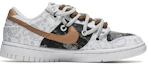 Order 【定制球鞋】 Nike Dunk Low ESS 野鶴製造 解構雙鞋帶 腰果花 牛仔貼布 皮標 低幫 板鞋 女款 白棕