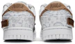 Shop 【定制球鞋】 Nike Dunk Low ESS 野鶴製造 解構雙鞋帶 腰果花 牛仔貼布 皮標 低幫 板鞋 女款 白棕
