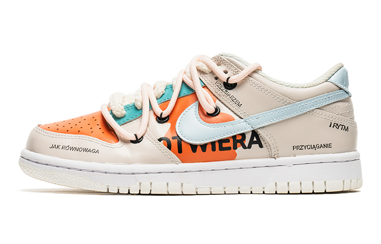 Buy 【定製球鞋】Nike Dunk Low 野鶴製造 熱帶風 特殊定製款 耐磨 低幫 板鞋 女款 橙綠