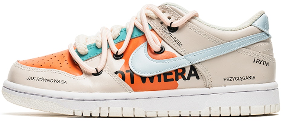 【定製球鞋】Nike Dunk Low 野鶴製造 熱帶風 特殊定製款 耐磨 低幫 板鞋 女款 橙綠 Buy 【定製球鞋】Nike Dunk Low 野鶴製造 熱帶風 特殊定製款 耐磨 低幫 板鞋 女款 橙綠