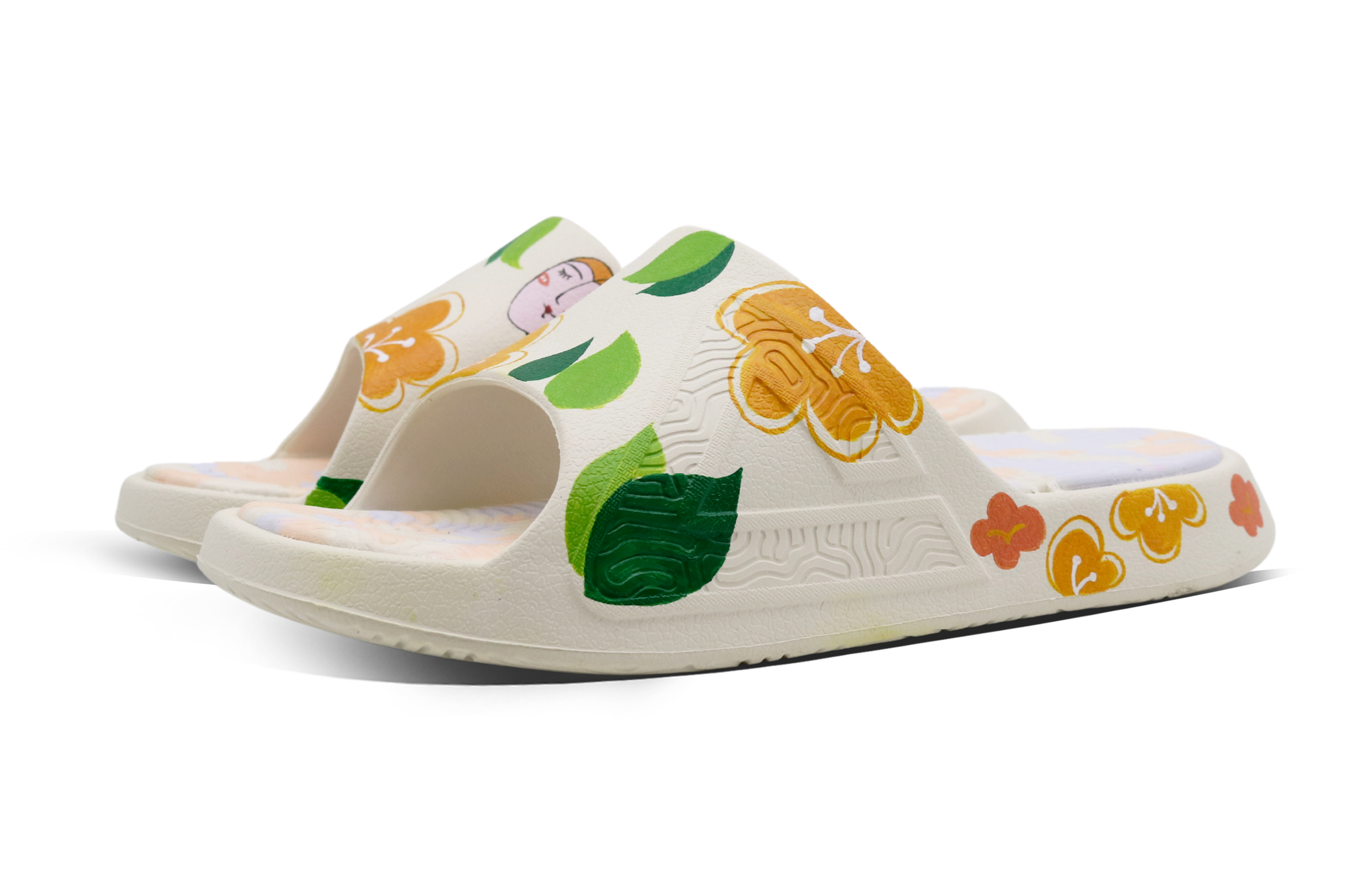 [Custom Shoes] (W) Peak TaiChi 1.0 Slide 'Oil Painting - Dream and Reality Yellow Green' 圖 3