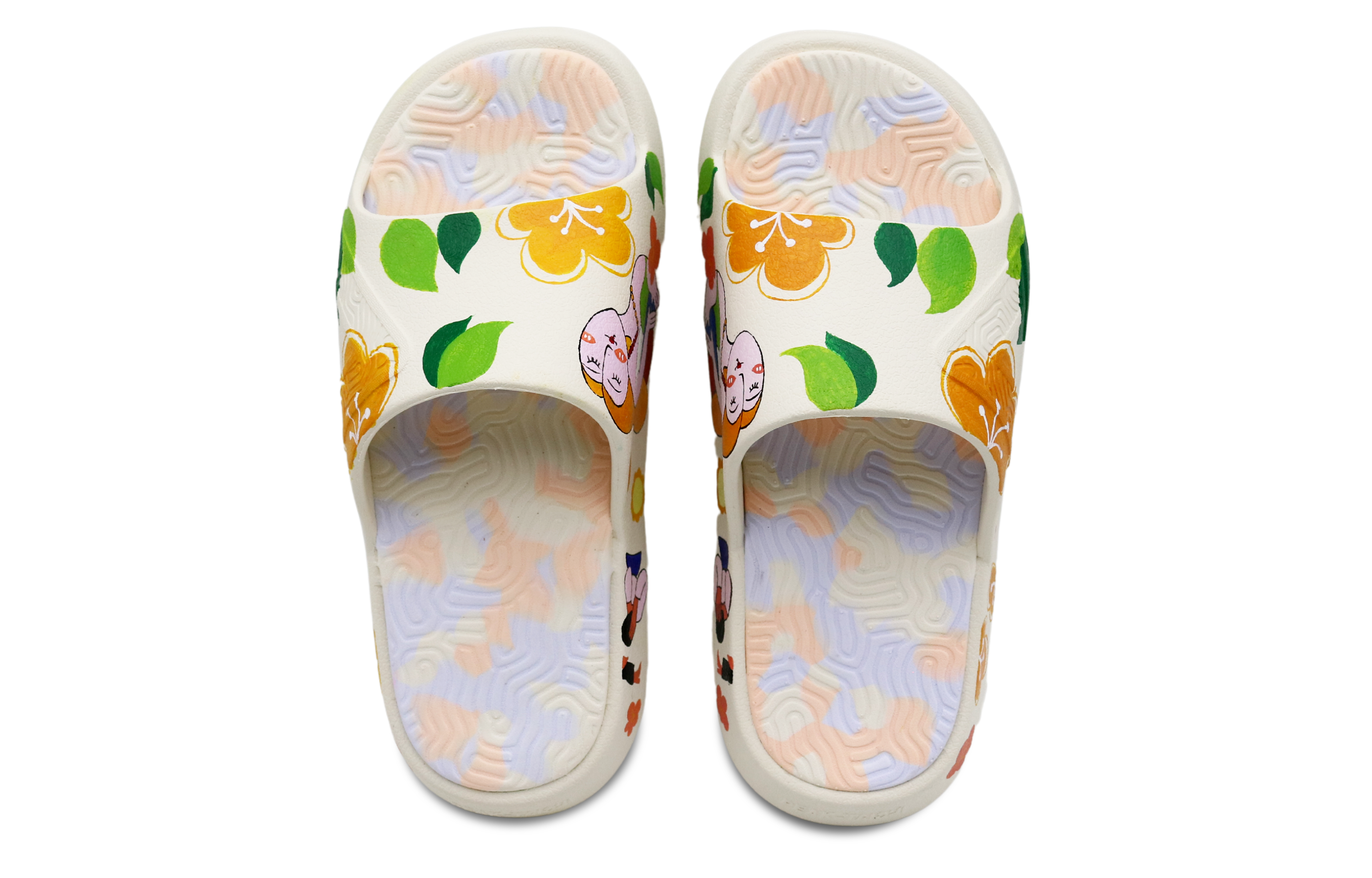 [Custom Shoes] (W) Peak TaiChi 1.0 Slide 'Oil Painting - Dream and Reality Yellow Green' 圖 4