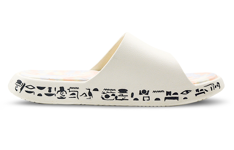 Order (W) [Kasut Custom] Peak Taichi 'Hieroglif Mesir Purba' E13958L帆布白(Team9-女款金字塔)