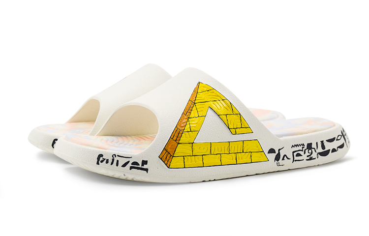 Lookbook (W) [Kasut Custom] Peak Taichi 'Hieroglif Mesir Purba' E13958L帆布白(Team9-女款金字塔)