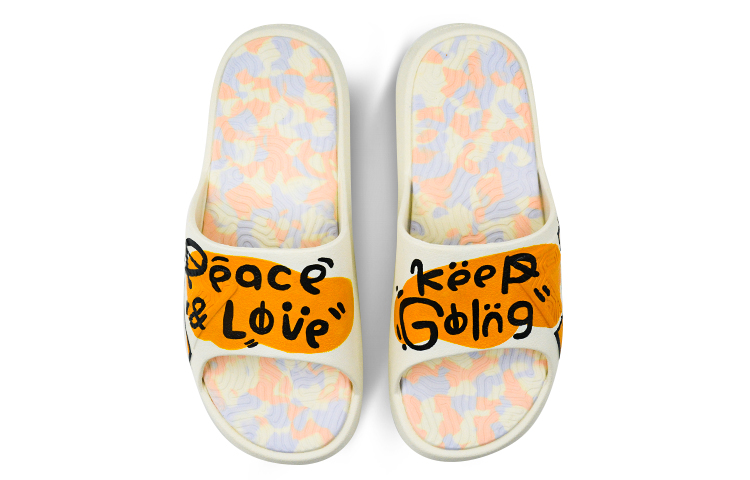[Custom Shoes] (W) Peak Taichi Slipper 'Orange Graffiti National Trend' 圖 4