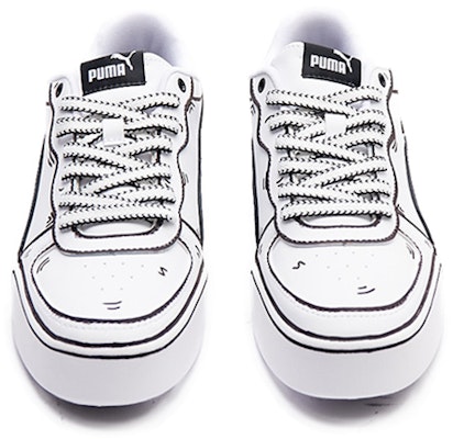 (W) 푸마 스카이 로우 '블랙 화이트 가상현실' (Custom Shoes) 374764-02(Team15-虚拟次元) Purchase (W) 푸마 스카이 로우 '블랙 화이트 가상현실' (Custom Shoes) 374764-02(Team15-虚拟次元)