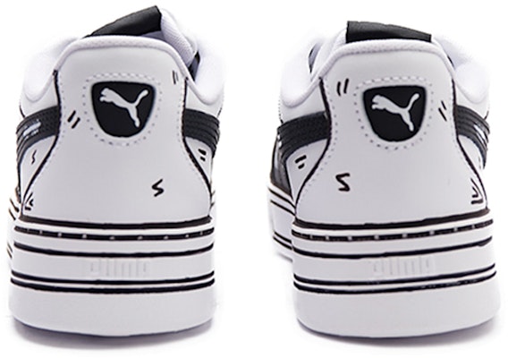 (W) 푸마 스카이 로우 '블랙 화이트 가상현실' (Custom Shoes) 374764-02(Team15-虚拟次元) Details for (W) 푸마 스카이 로우 '블랙 화이트 가상현실' (Custom Shoes) 374764-02(Team15-虚拟次元)