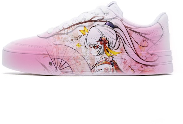 【客製化球鞋】PUMA Skye 中國風少女 防滑輕巧透氣 低筒 滑板鞋 女款 白紅色 Order 【客製化球鞋】PUMA Skye 中國風少女 防滑輕巧透氣 低筒 滑板鞋 女款 白紅色