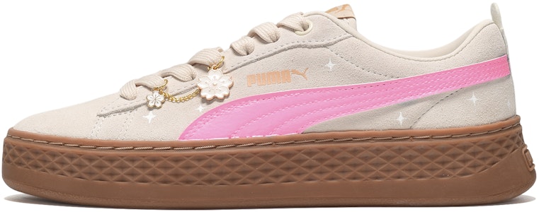 【訂製球鞋】PUMA Smash CUS ID CNY浪漫櫻花 星星圖案 低筒 板鞋 女款 粉棕 Buy 【訂製球鞋】PUMA Smash CUS ID CNY浪漫櫻花 星星圖案 低筒 板鞋 女款 粉棕