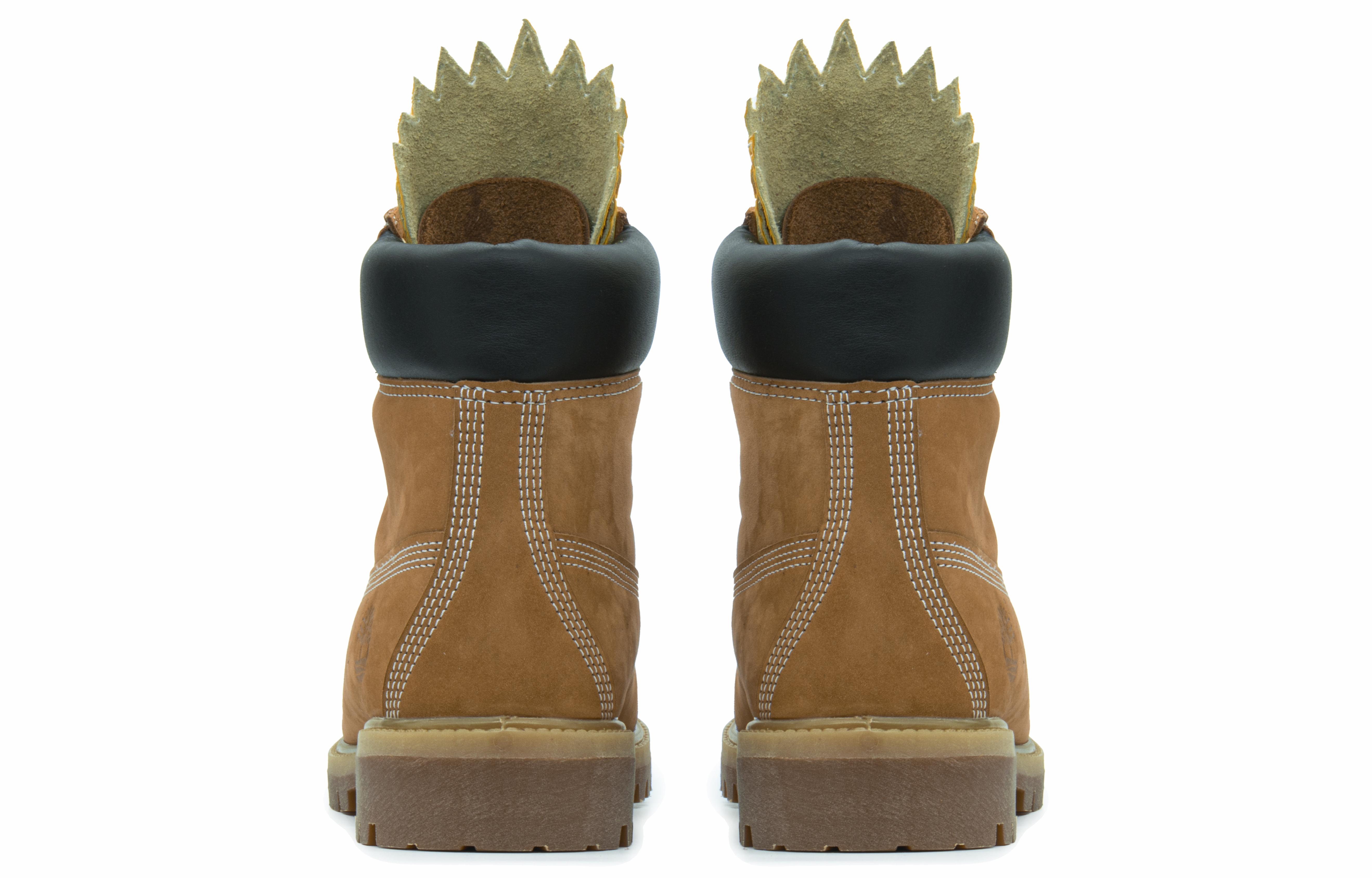 Purchase (W) [Kasut Custom] Timberland Tinggi 'Kuning Chief Eagle Wing dengan Tapak Gigi Kuda'. 10361W(TeamA-TBL黄靴女马毛鹰翼)