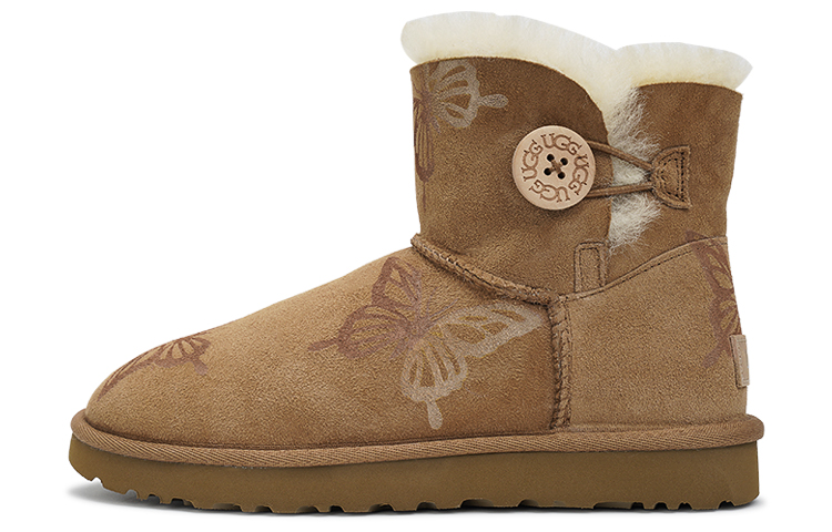 Order (W) [カスタムシューズ] (女性用) UGG ベイリー「チェスナットベリーツイスト」 1016422-CHE(TeamI-女款缠绕蝴蝶W栗色)