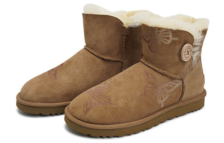 Shop (W) [カスタムシューズ] (女性用) UGG ベイリー「チェスナットベリーツイスト」 1016422-CHE(TeamI-女款缠绕蝴蝶W栗色)