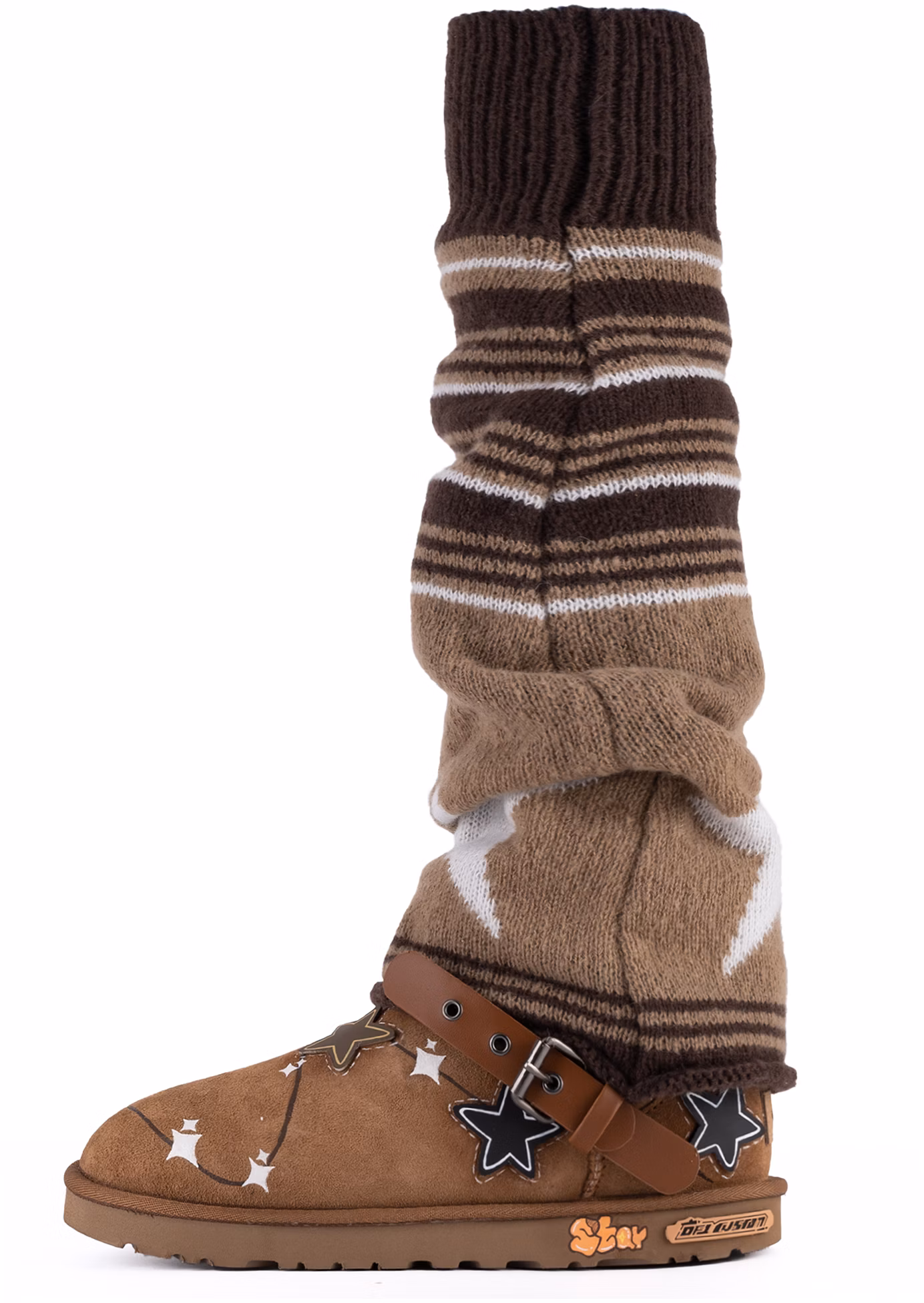 custom-shoes-women-ugg-classic-mini-brown-da-vinci-graffiti-1016222-che-team-m-star