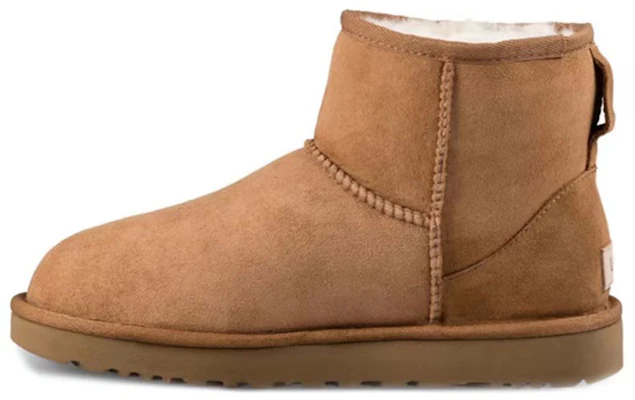 【個人訂製球鞋】UGG CLASSIC MINI 羊皮 小兔乖乖 復古 小眾 休閒萬用 潮流 低筒 雪地靴 女款 棕色 1