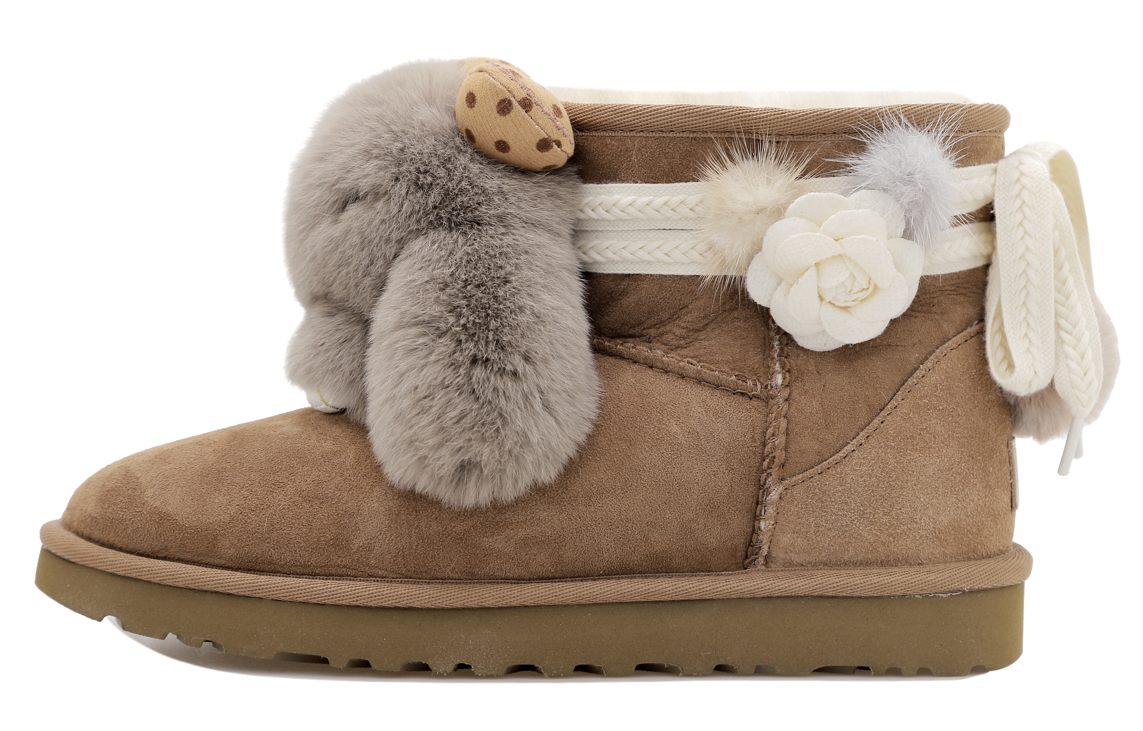 [Custom Shoes] (Women) UGG Classic Mini 'Chestnut Grey'