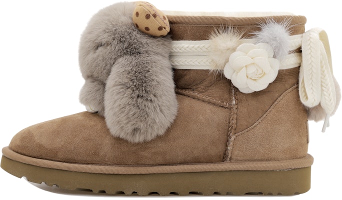 【客製球鞋】UGG CLASSIC MINI 羊皮 保暖 海豹 玩偶 茼蒿 返齡神器 萌兔 低筒 雪地靴 女款 栗灰色 Buy 【客製球鞋】UGG CLASSIC MINI 羊皮 保暖 海豹 玩偶 茼蒿 返齡神器 萌兔 低筒 雪地靴 女款 栗灰色