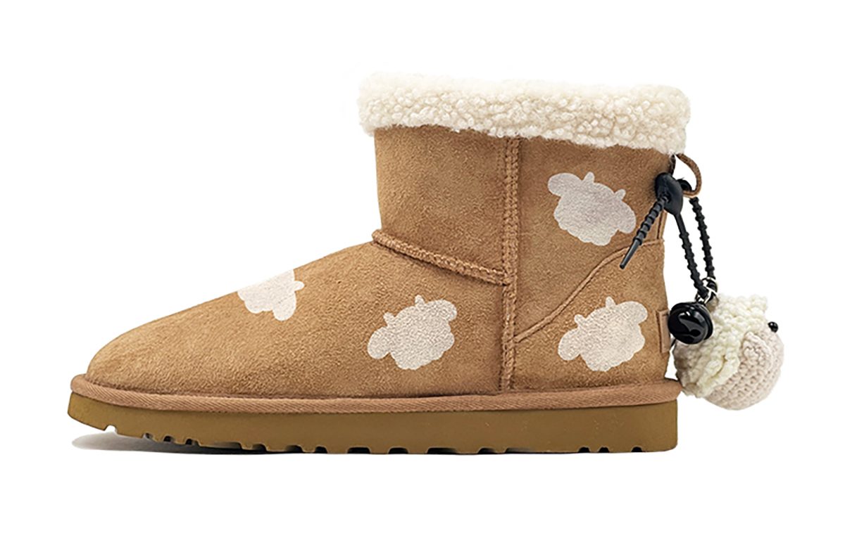Buy (W) [Kasot Tersuai] UGG Classic Mini 'Chestnut Fleece Sheep' 1016222-CHE(TeamS-毛绒小羊-)
