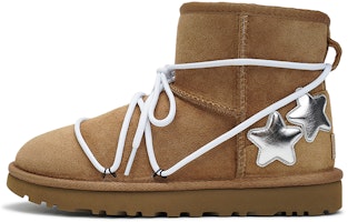 【訂製運動鞋】 UGG CLASSIC MINI 莓語 星辰夢羊皮 保暖防滑 新世紀風格 短筒 雪地靴 女性版 栗色 Order 【訂製運動鞋】 UGG CLASSIC MINI 莓語 星辰夢羊皮 保暖防滑 新世紀風格 短筒 雪地靴 女性版 栗色