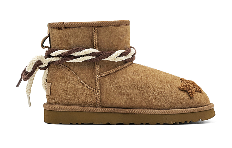 Lookbook (W) [カスタムシューズ] (女性用) UGG クラシック ミニ 'チェスナットメイアードトナカイ' 1016222-CHE(TeamS-麻绳小麋鹿)