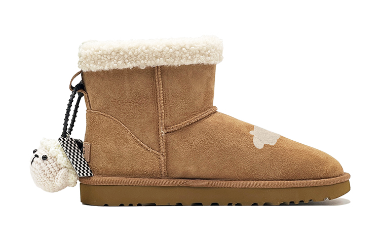 Lookbook (W) [Kasot Tersuai] UGG Classic Mini 'Chestnut Fleece Sheep' 1016222-CHE(TeamS-毛绒小羊-)