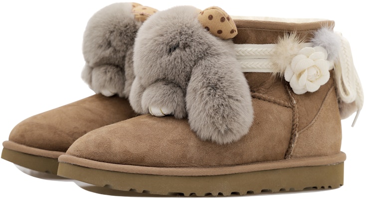 【客製球鞋】UGG CLASSIC MINI 羊皮 保暖 海豹 玩偶 茼蒿 返齡神器 萌兔 低筒 雪地靴 女款 栗灰色 Shop 【客製球鞋】UGG CLASSIC MINI 羊皮 保暖 海豹 玩偶 茼蒿 返齡神器 萌兔 低筒 雪地靴 女款 栗灰色