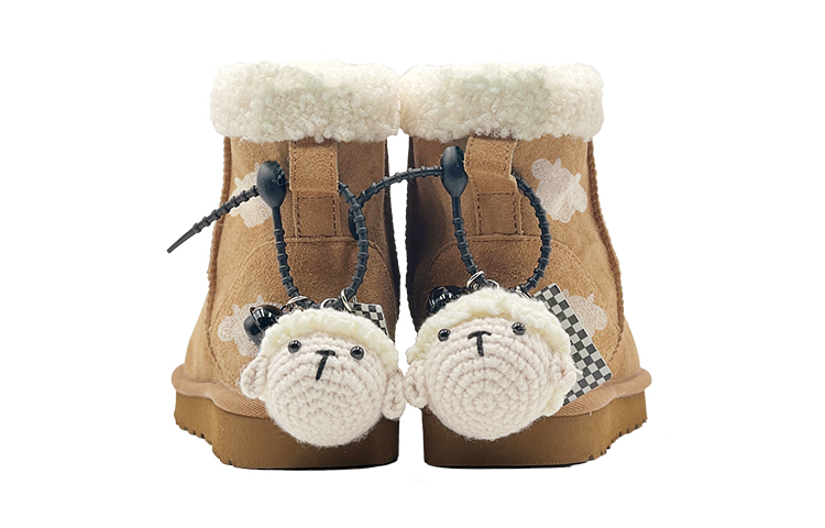 Purchase (W) [Kasot Tersuai] UGG Classic Mini 'Chestnut Fleece Sheep' 1016222-CHE(TeamS-毛绒小羊-)