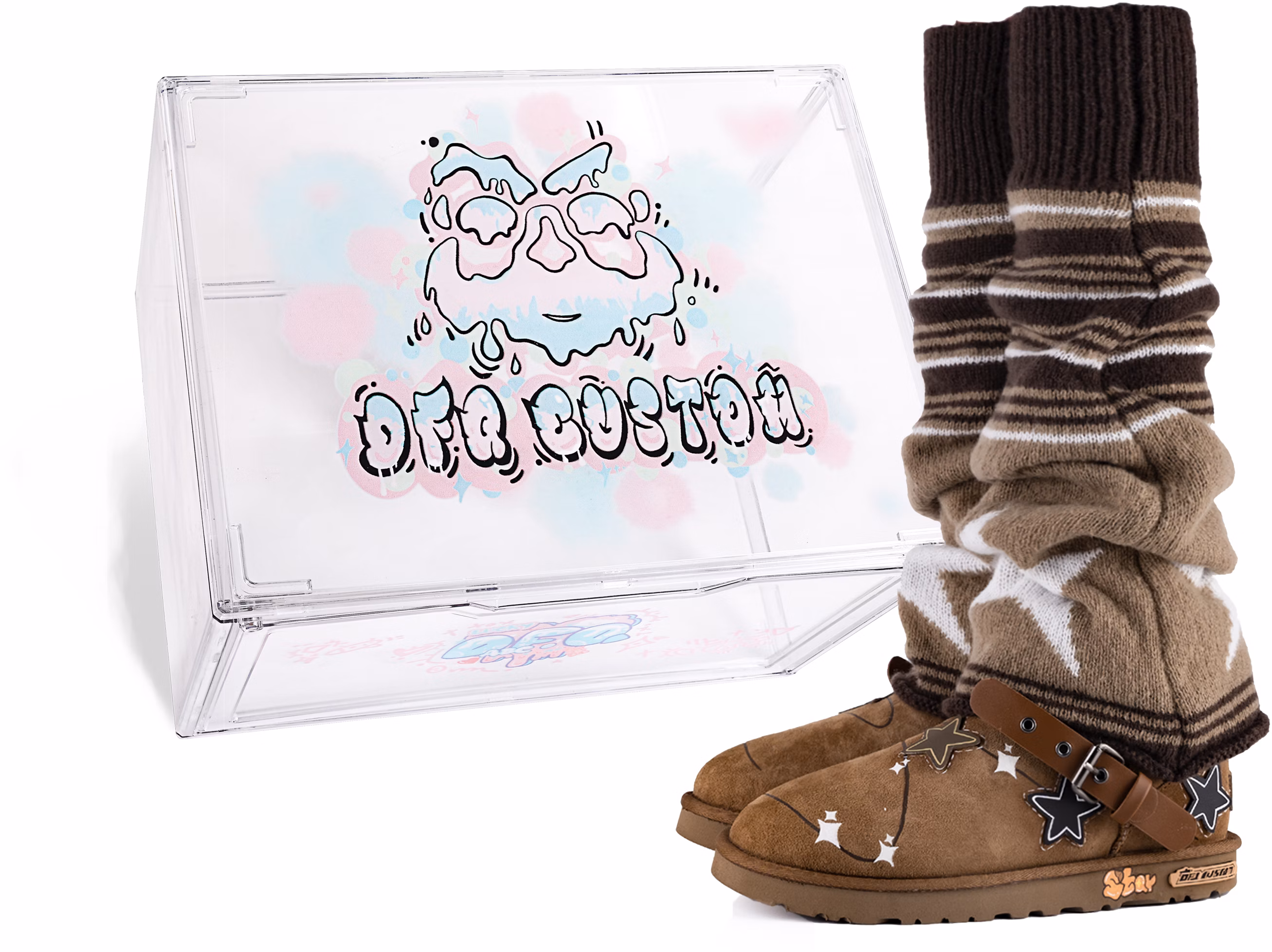 custom-shoes-women-ugg-classic-mini-da-vinci-custom-brown-1016222-che-team-m-star-box