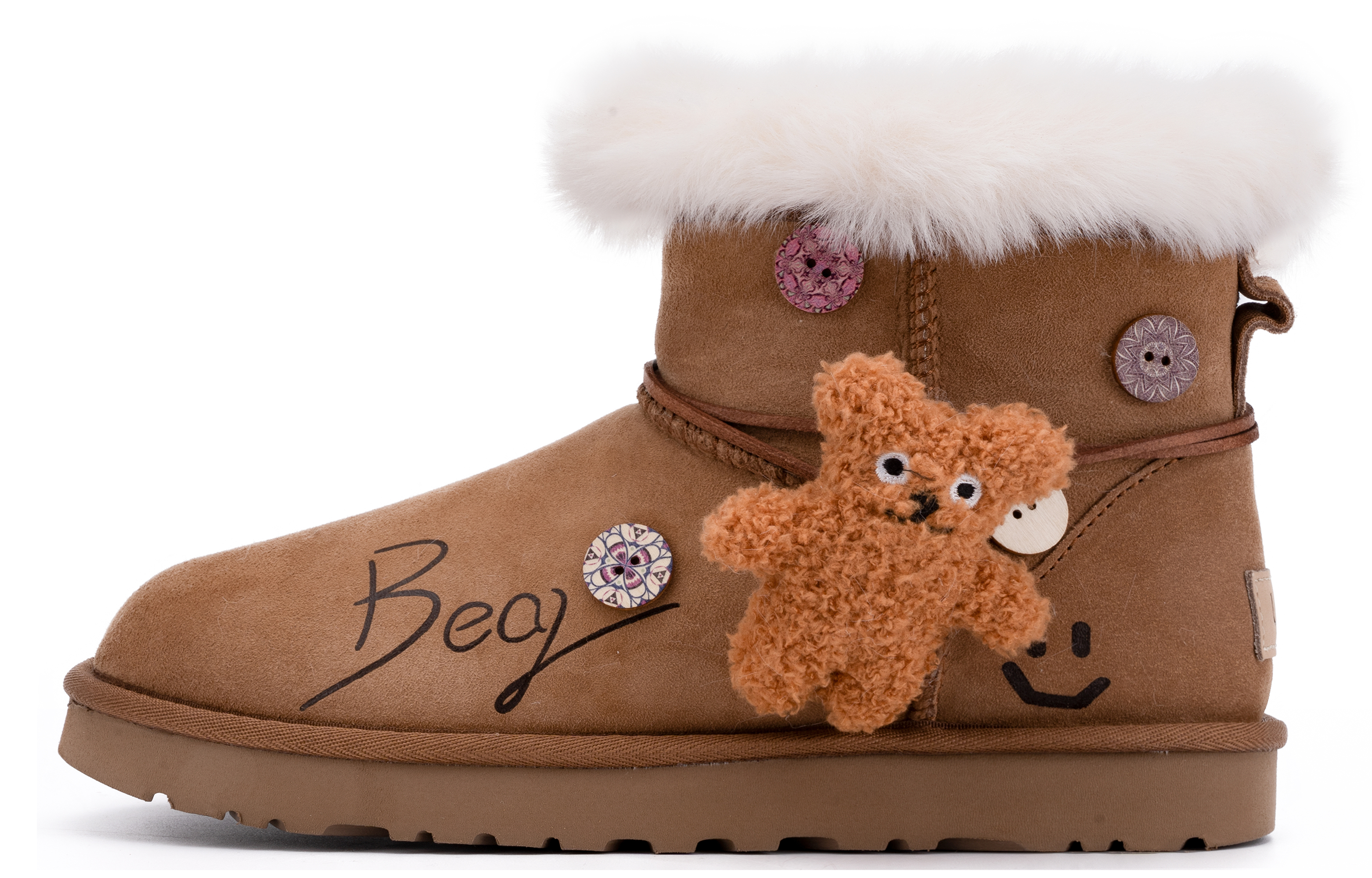 Buy (W) [カスタムシューズ] (女性用) UGG クラシックミニ 'ダビンチベアブラウン' 1016222-CHE(TチームM-BEAR) 1016222-CHE(TeamM-BEAR)