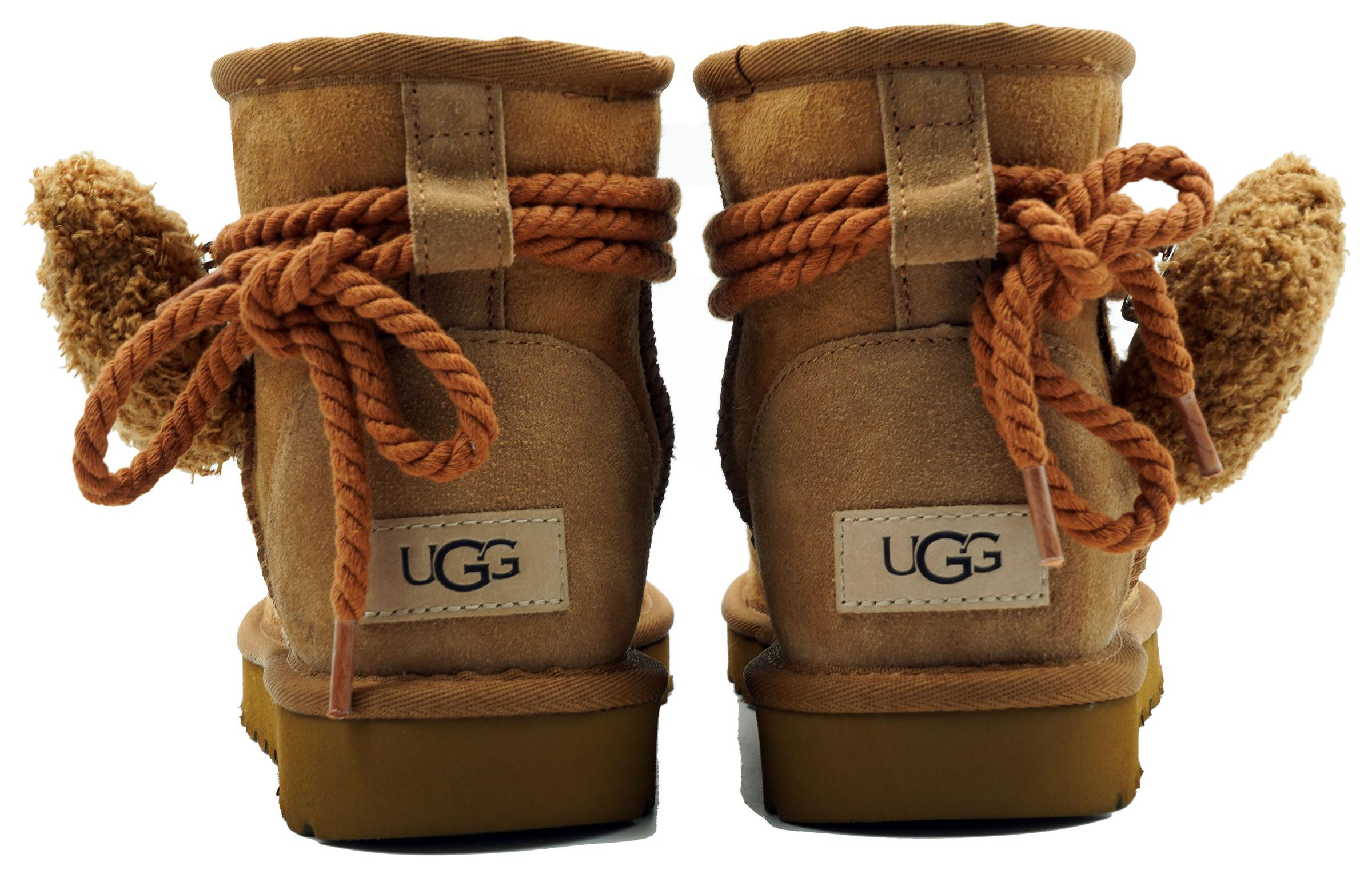 Shop [Custom Shoes] (Women) UGG Classic Mini 'Milk Tea Bear Brown'