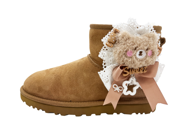 [Custom Shoes] (W) UGG Classic Mini 'Snail Enjoy Brown' 圖 2