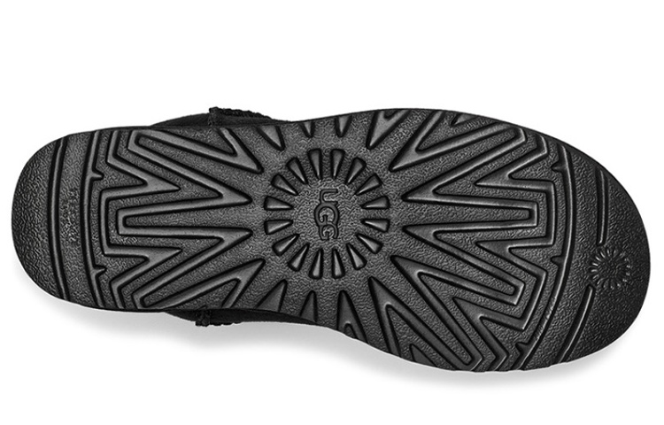 Purchase (W) [Zapatos Personalizados] UGG Classic Ultra Mini 'Bohemian Black' 1116109-BLK(Team24-女款流苏民族风黑色)