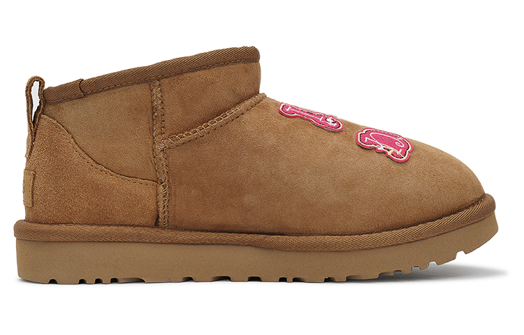 [Custom Shoes] (W) UGG Classic Ultra Mini 'Chestnut Pink Berry' 圖 3