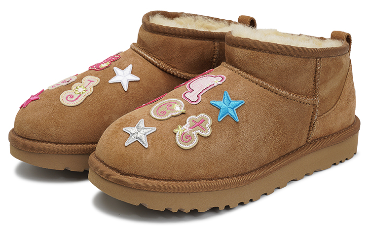 [Custom Shoes] (W) UGG Classic Ultra Mini 'Chestnut Pink Berry' 圖 4