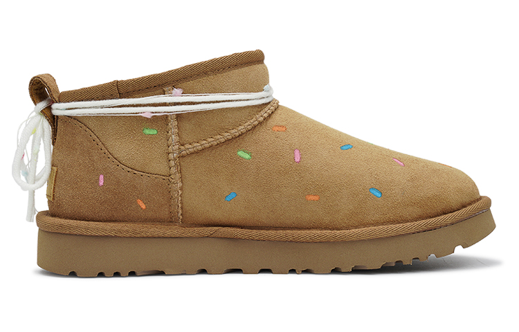 Lookbook (W) [Zapatos Personalizados] UGG Classic Ultra Mini 'Canela Berry' 1116109-CHE(TeamI-女款甜甜糖粒K栗色)
