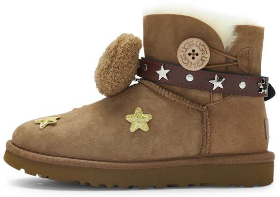 (W) Botas UGG Mini Bailey Bow II 'Chestnut Star Party' 1016422-CHE(Team80-女款星星派对) Buy (W) Botas UGG Mini Bailey Bow II 'Chestnut Star Party' 1016422-CHE(Team80-女款星星派对)