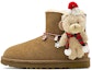 Buy (W) UGG ミニ ベイリー ボウ II '栗色クリスマスベア'(女性用カスタムシューズ) 1016422-CHE(TeamS-圣诞小熊-)
