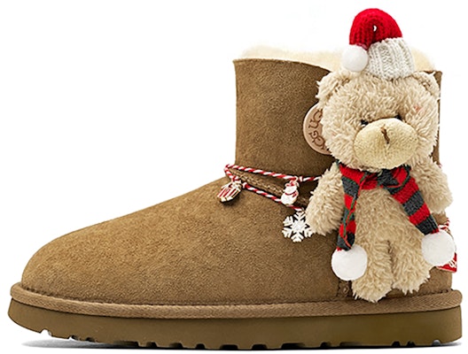 (W) UGG ミニ ベイリー ボウ II '栗色クリスマスベア'(女性用カスタムシューズ) 1016422-CHE(TeamS-圣诞小熊-) Order (W) UGG ミニ ベイリー ボウ II '栗色クリスマスベア'(女性用カスタムシューズ) 1016422-CHE(TeamS-圣诞小熊-)