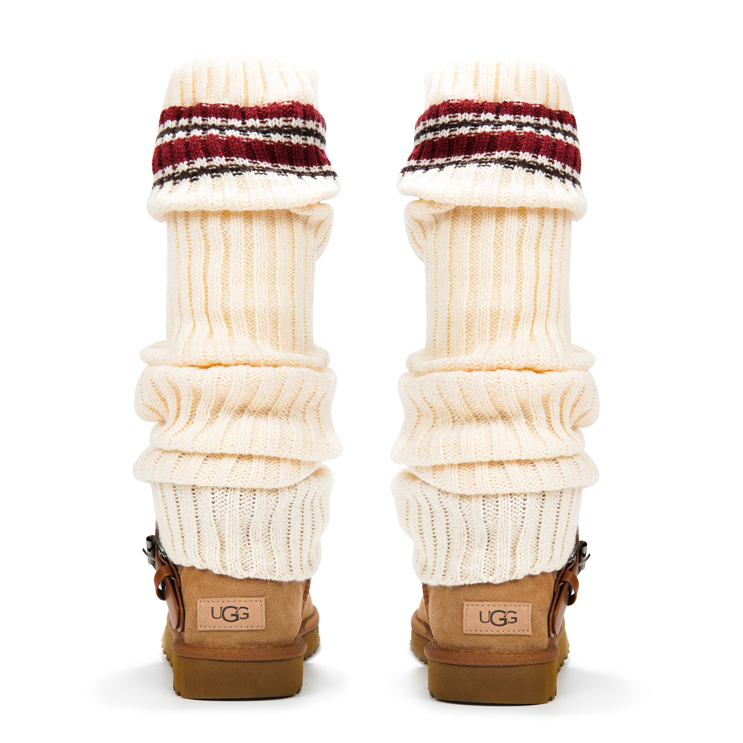 [Custom Shoes] (W) UGG three times experiment studio Classic Mini 'Maillard Brown-White-Red' 圖 4