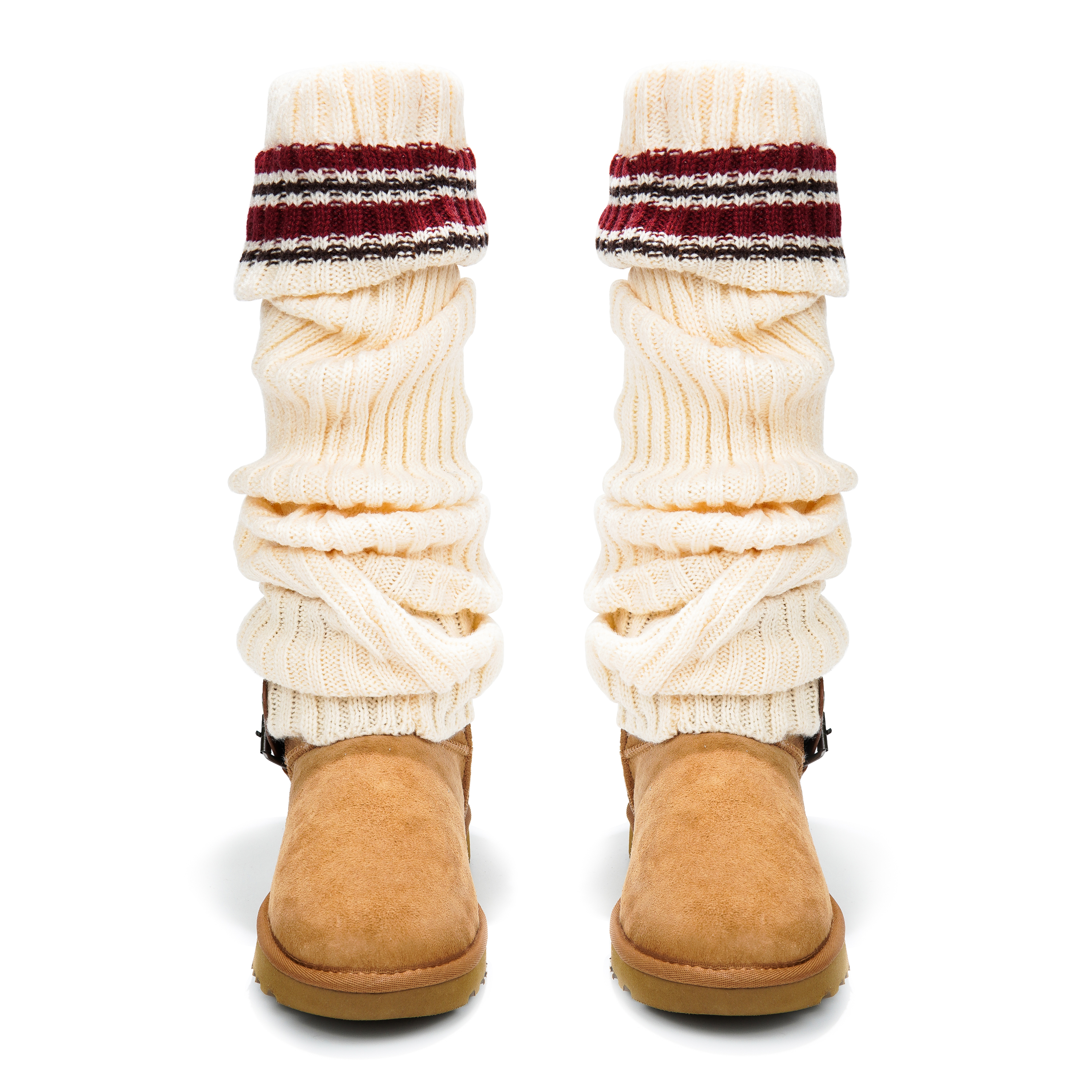 [Custom Shoes] (W) UGG three times experiment studio Classic Mini 'Maillard Brown-White-Red' 圖 5