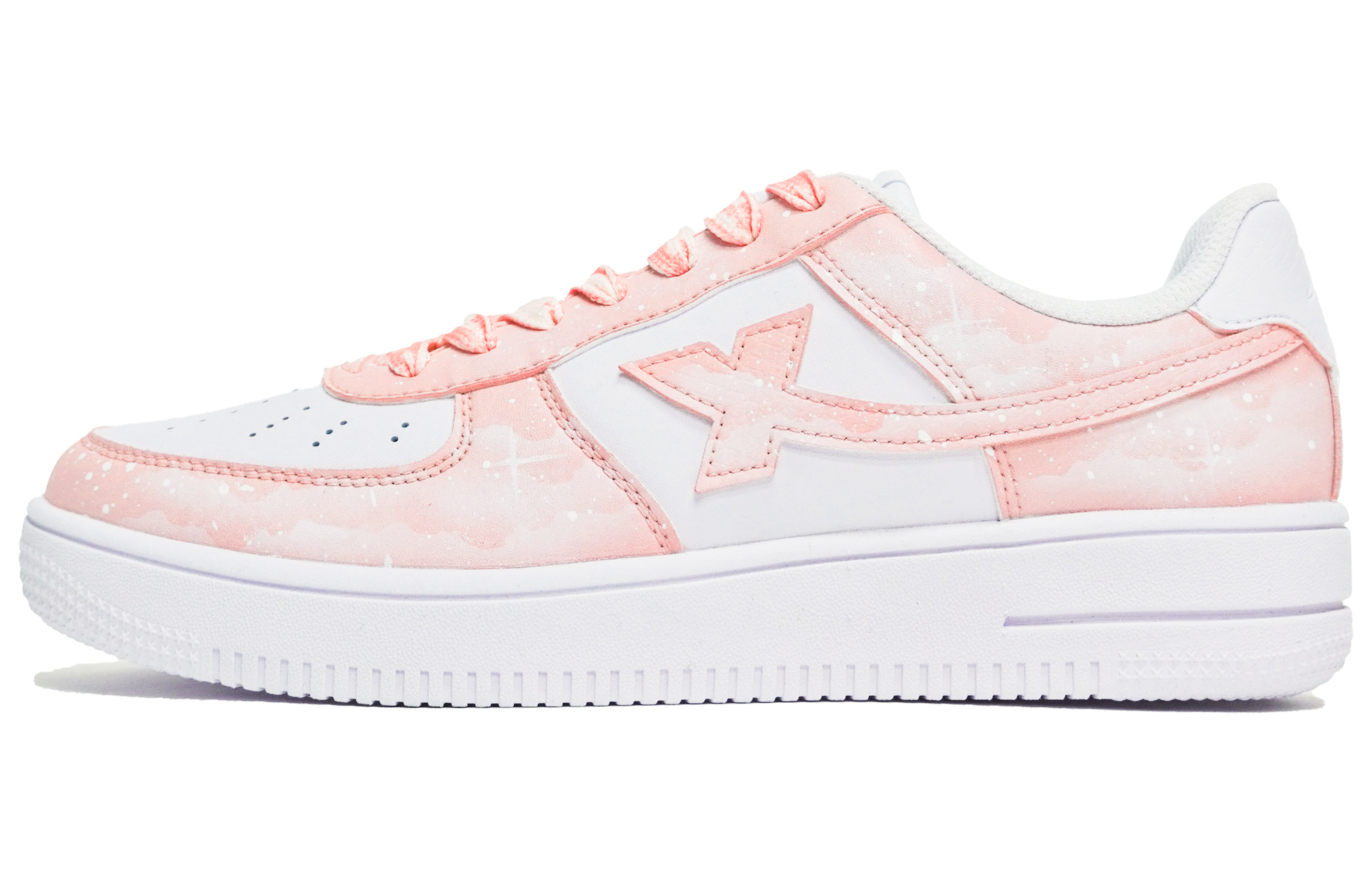 [Custom Shoes] (Women) Xtep 361 Degrees x ABLOODING 'Pink Nebula - Starry Sky'