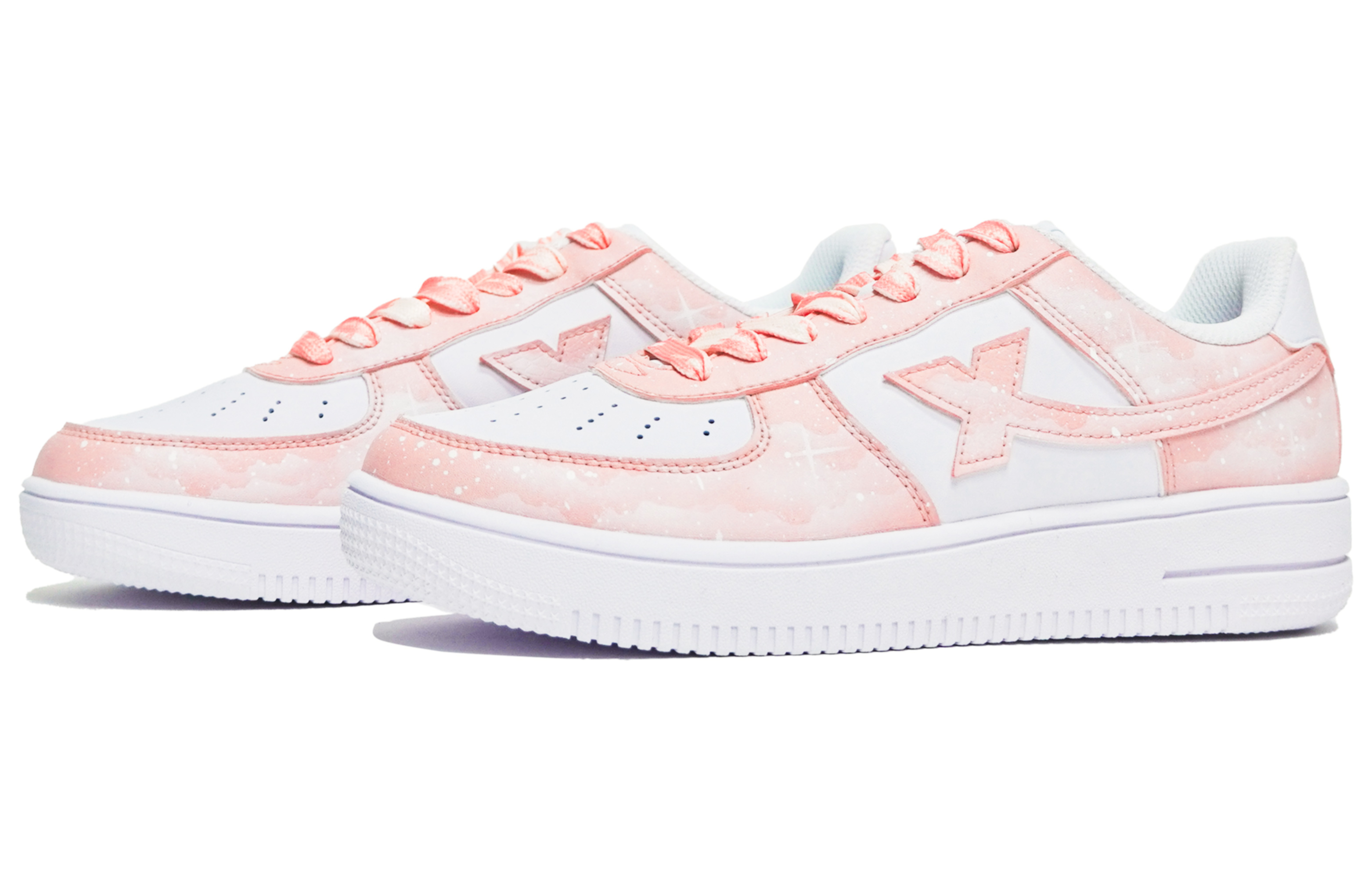 Lookbook (W) 【定制鞋款】特步361度 x ABLOODING '粉色星云-星空' 881218319851白色(Team14-女粉S-Box)