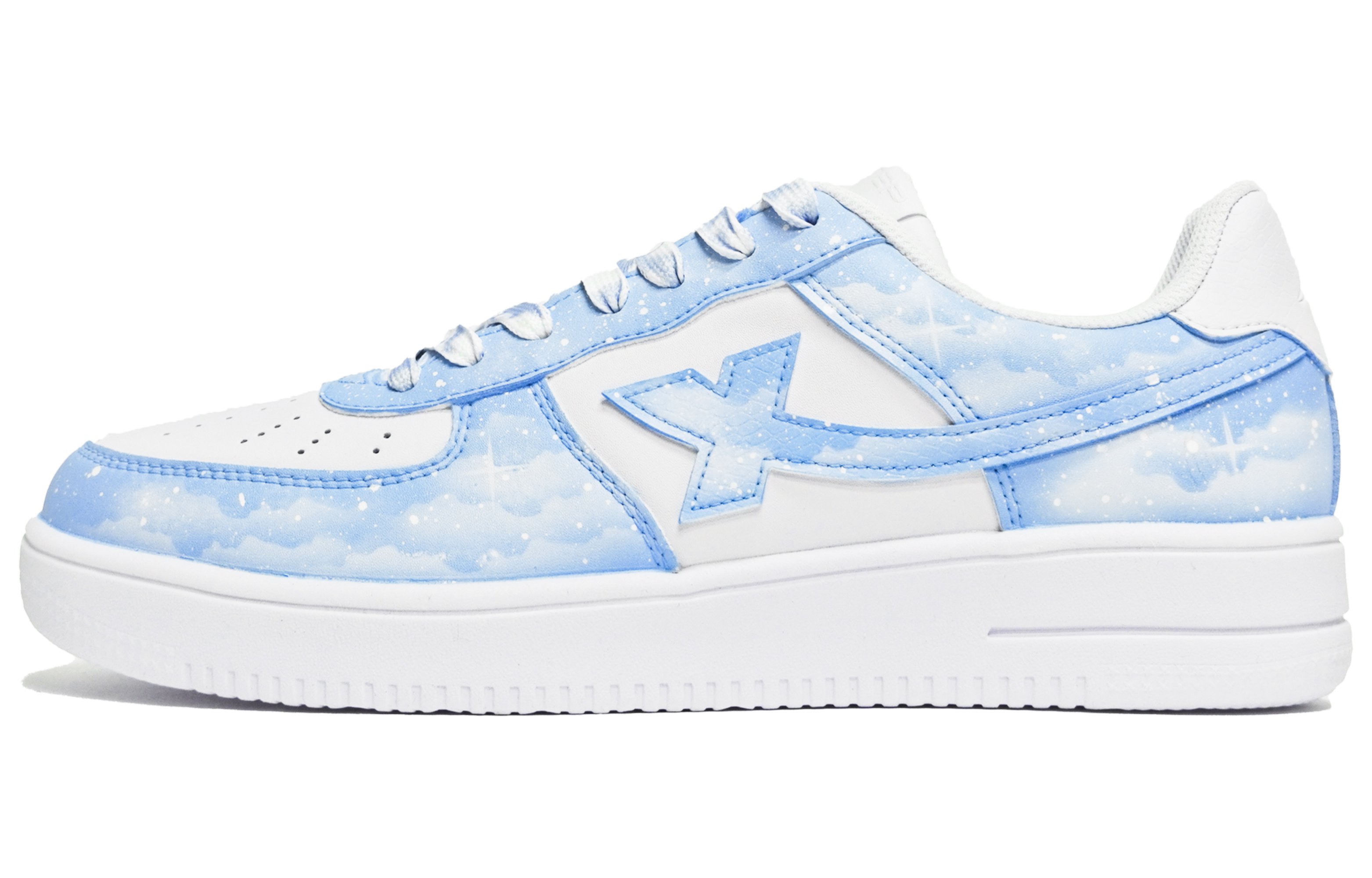 Buy (W) [Zapatos Personalizados] Xtep ABLOODING 'Nebulosa Azul' 881218319851白色(Team14-女蓝S-Box)