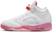 Sizing 【訂製籃球鞋】Jordan Air Jordan 5 愛心 粉色愛情 夢幻 漸變 高筒 復古籃球鞋 GS 粉紅色