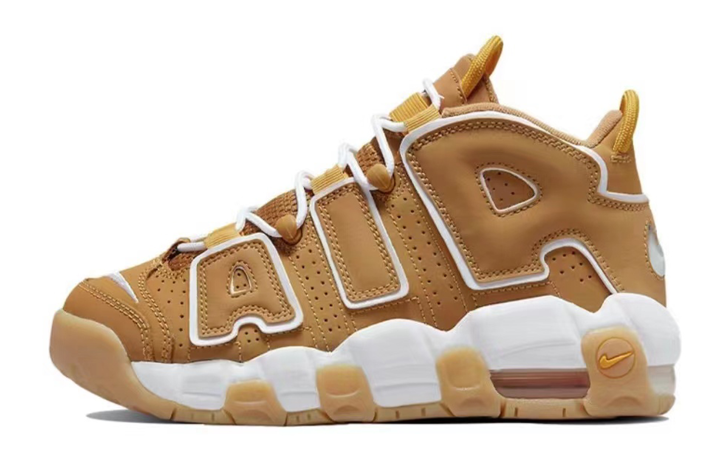 Sizing (JR) [Zapatos Personalizados] Nike Air More Uptempo 'Christmas Oso Marrón' DQ4713-700(TeamTen-女款圣诞棕)